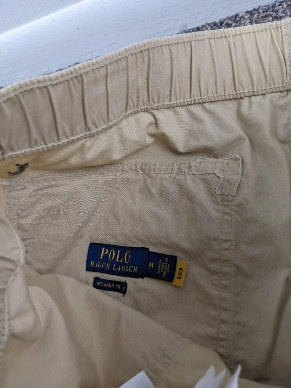 Polo Ralph Lauren Relaxed Fit Poplin Jogger Pants Mens M Elastic Waist Utility